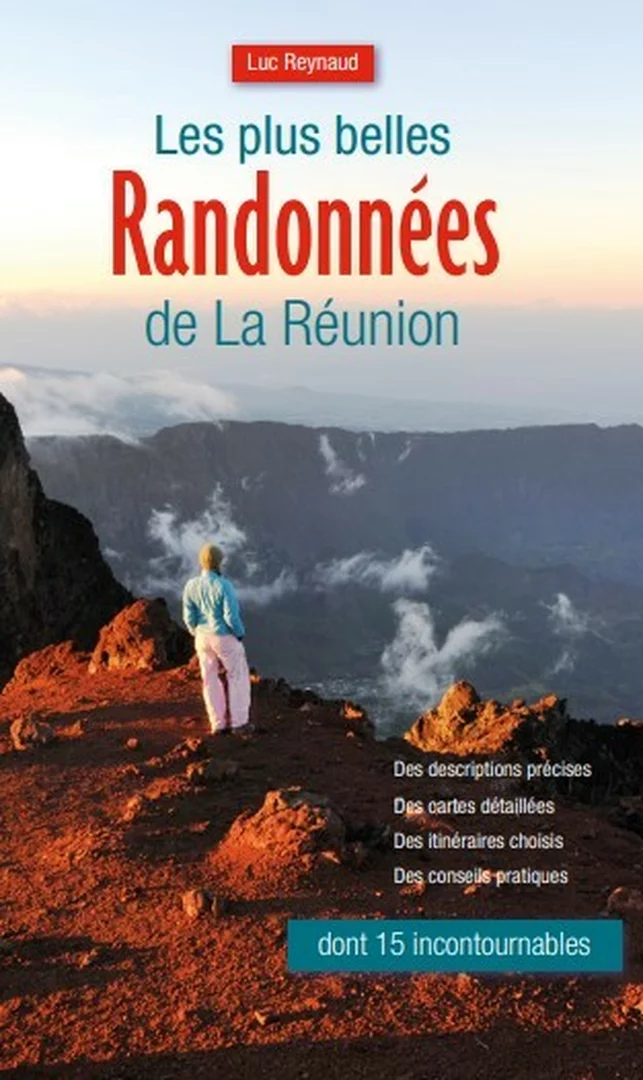 Couverture du livre : La découverte de la randonnée à La Réunion commence par la connaissance des itinéraires les plus classiques. 
Après de nombreuses années à arpenter les sentiers, l'auteur vous fait partager son expérience et sa connaissance de La Réunion. 
Vous trouverez dans ce guide :
-       des itinéraires variés en paysages et en difficultés 
-	des randonnées incontournables
-	des descriptions précises et des cartes détaillées
-	des conseils pratiques tirés de l’expérience sur le terrain. 

Bonne découverte et bonne randonnée !
